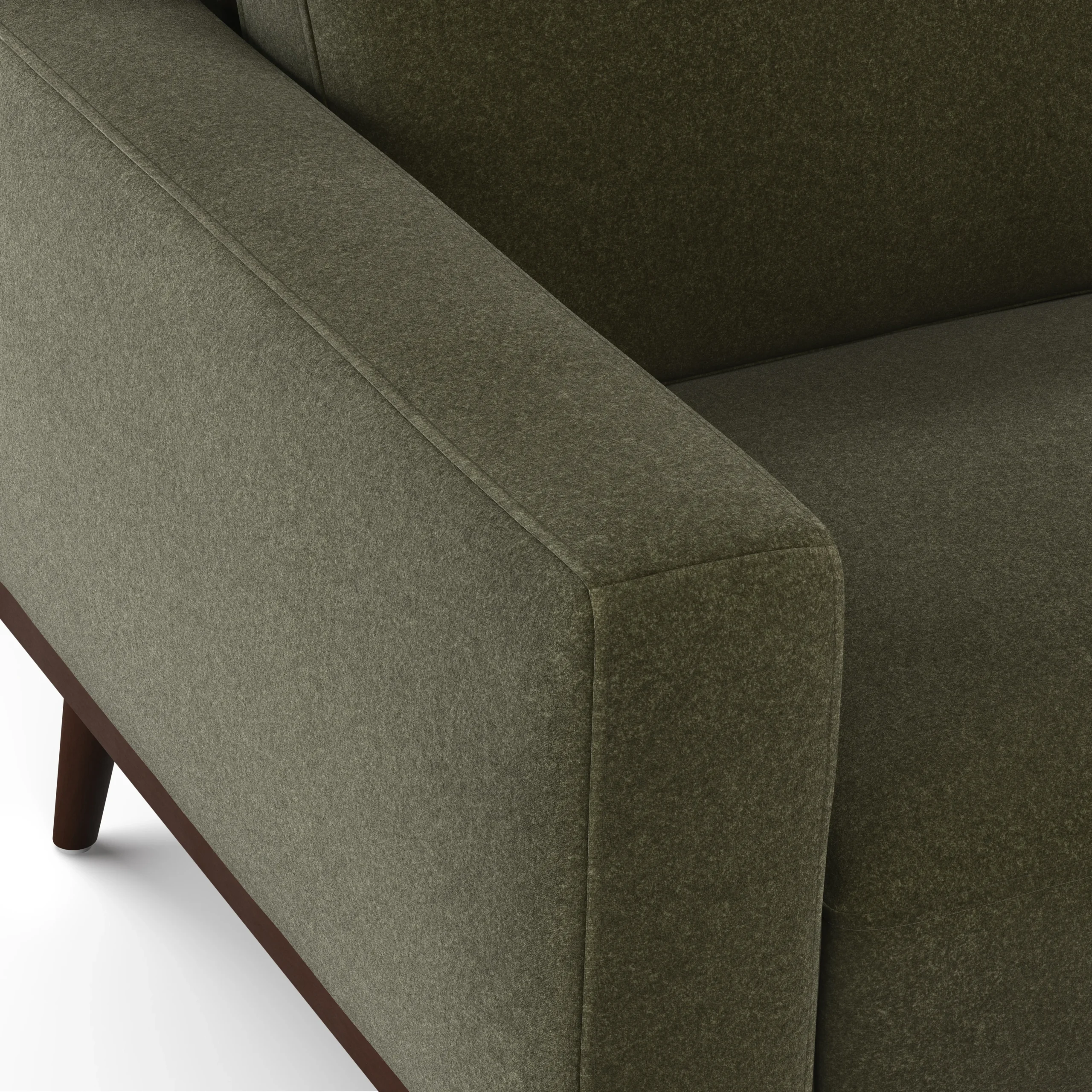 Rhett 93_ Right Chaise Sectional - Felted Green - Image 8
