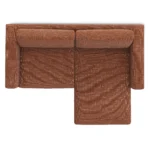 Riley 84_ Reversible Storage Sectional - Napa Rust