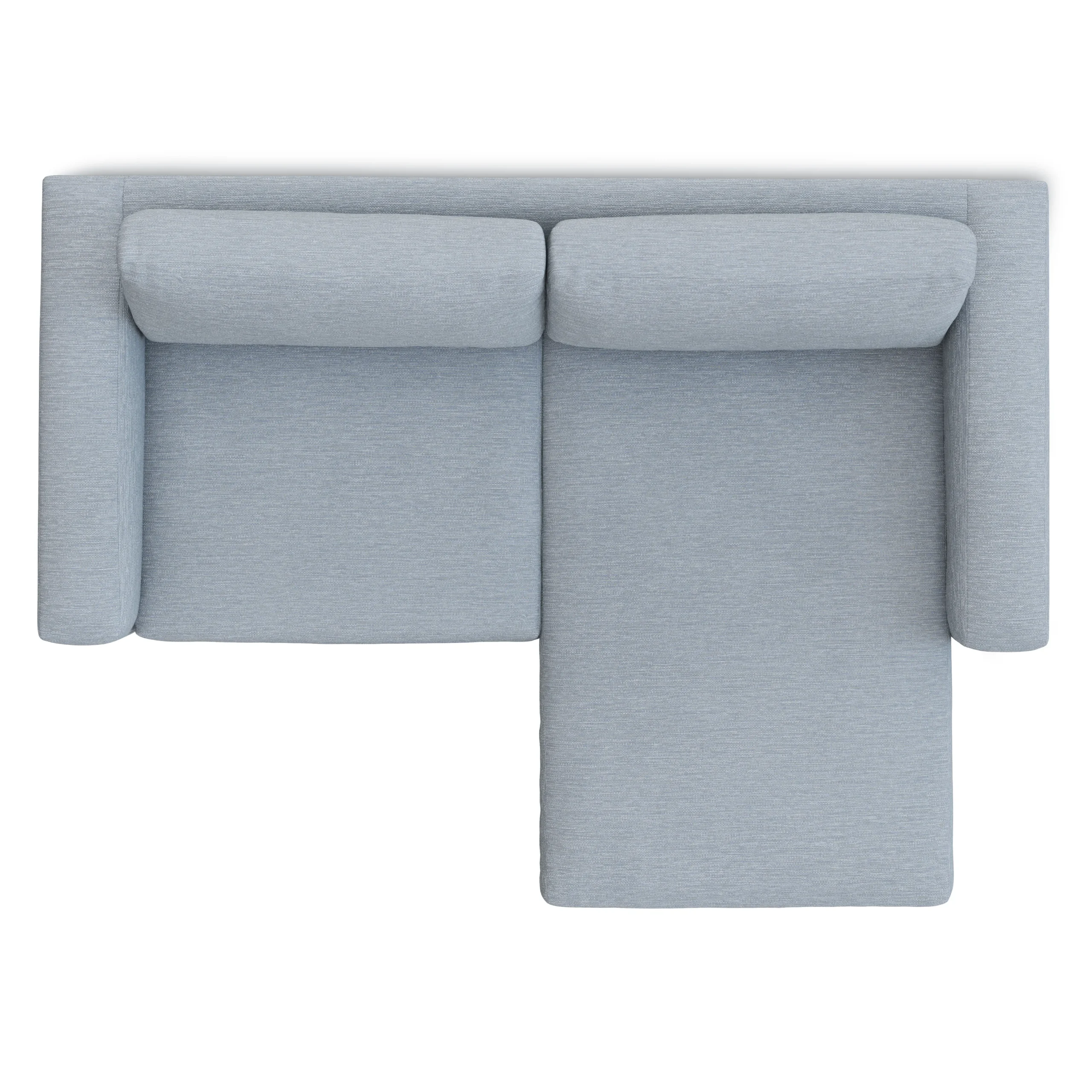Riley 84_ Reversible Storage Sectional - Silver Light Blue - Image 8