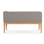 Right Corner Banquette - Natural Oak and Hestia Gray
