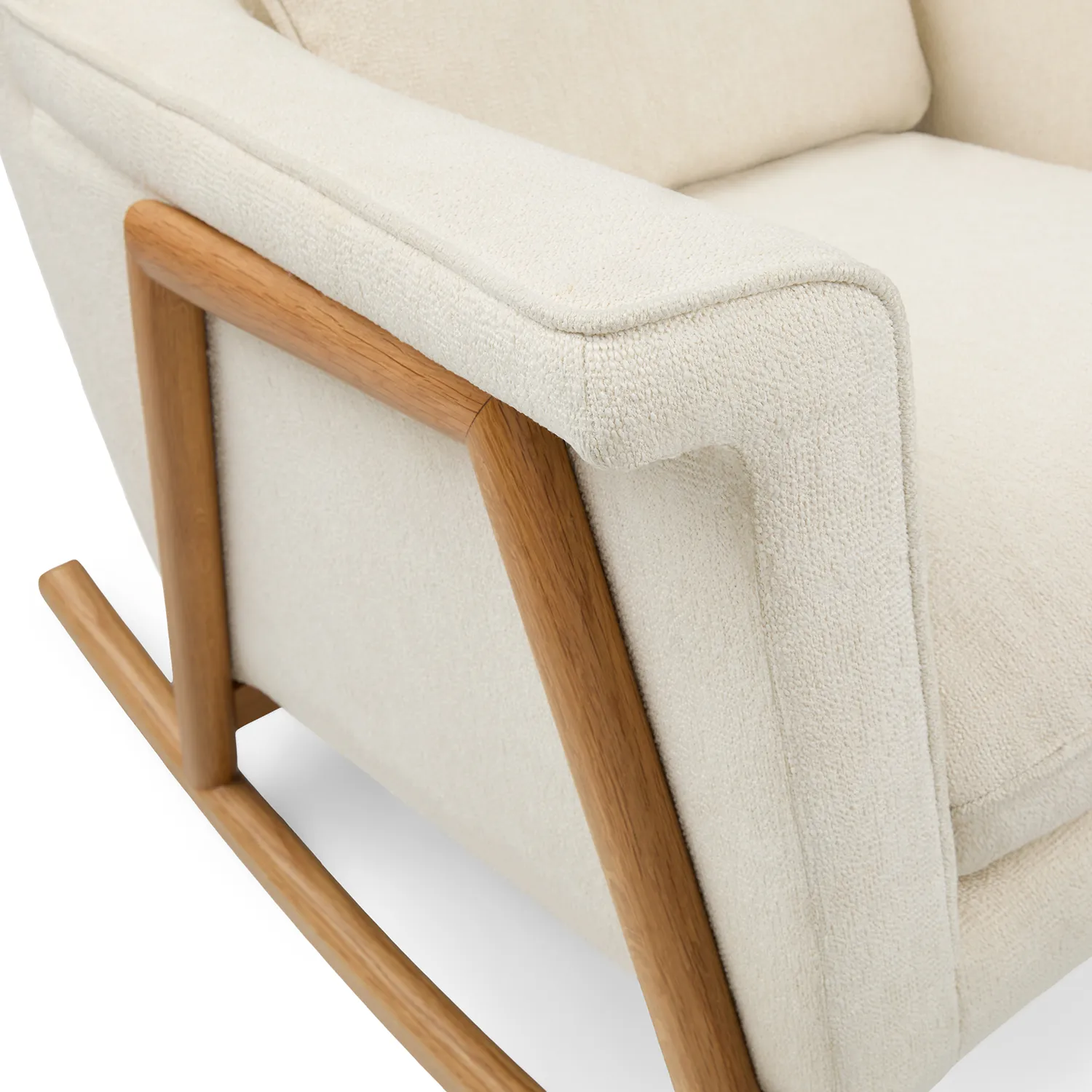 Munni 31_ Rocking Lounge Chair - Oleander White - Image 6