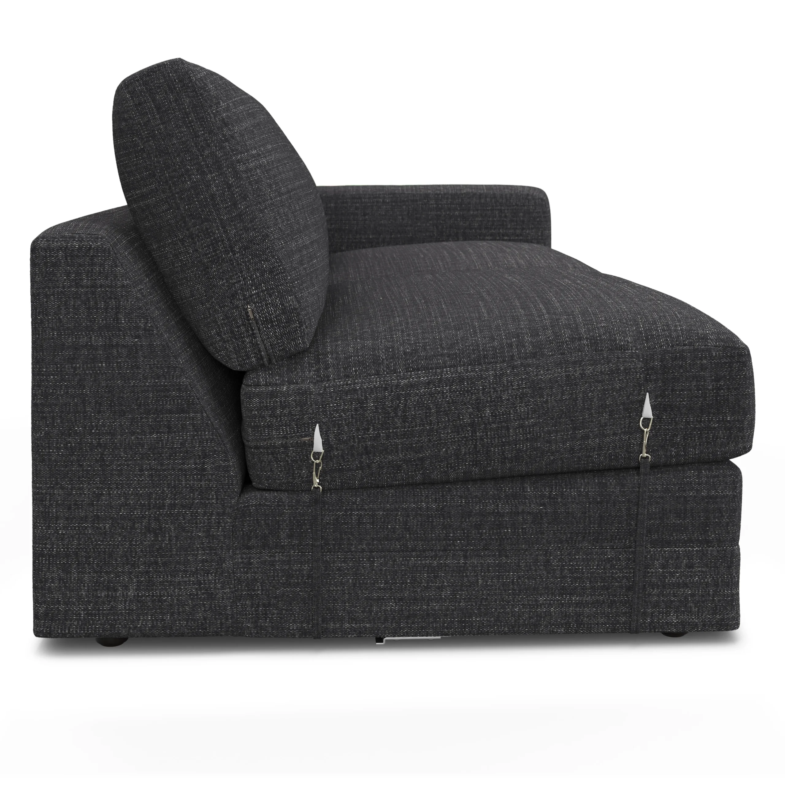 Riley 118.5_ Left Sectional - Napa Charcoal - Image 8