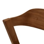 Meja Leather Dining Chair - Walnut and Oxford Black