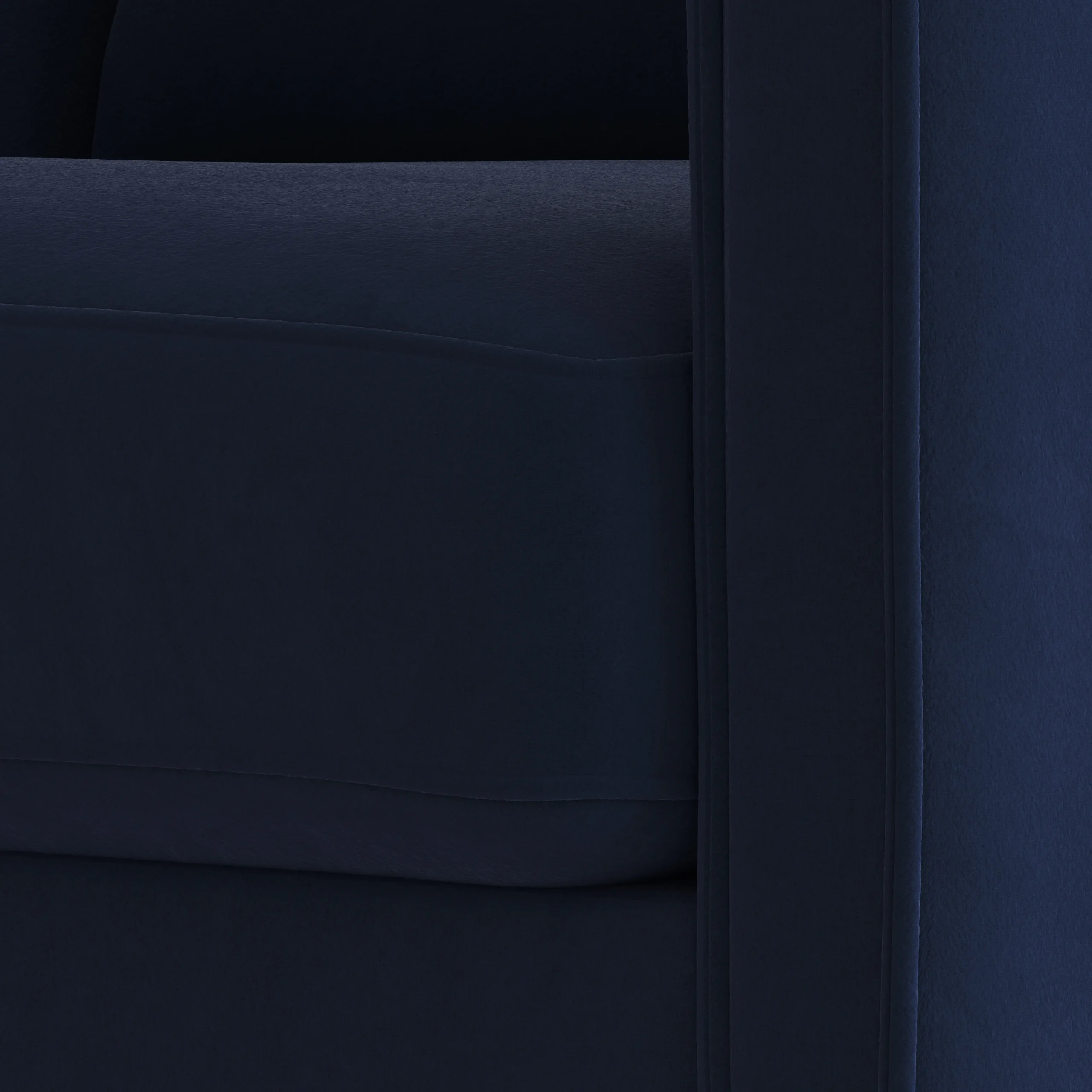 Oren 29.5_ Velvet Lounge Chair - Hale Navy - Image 4