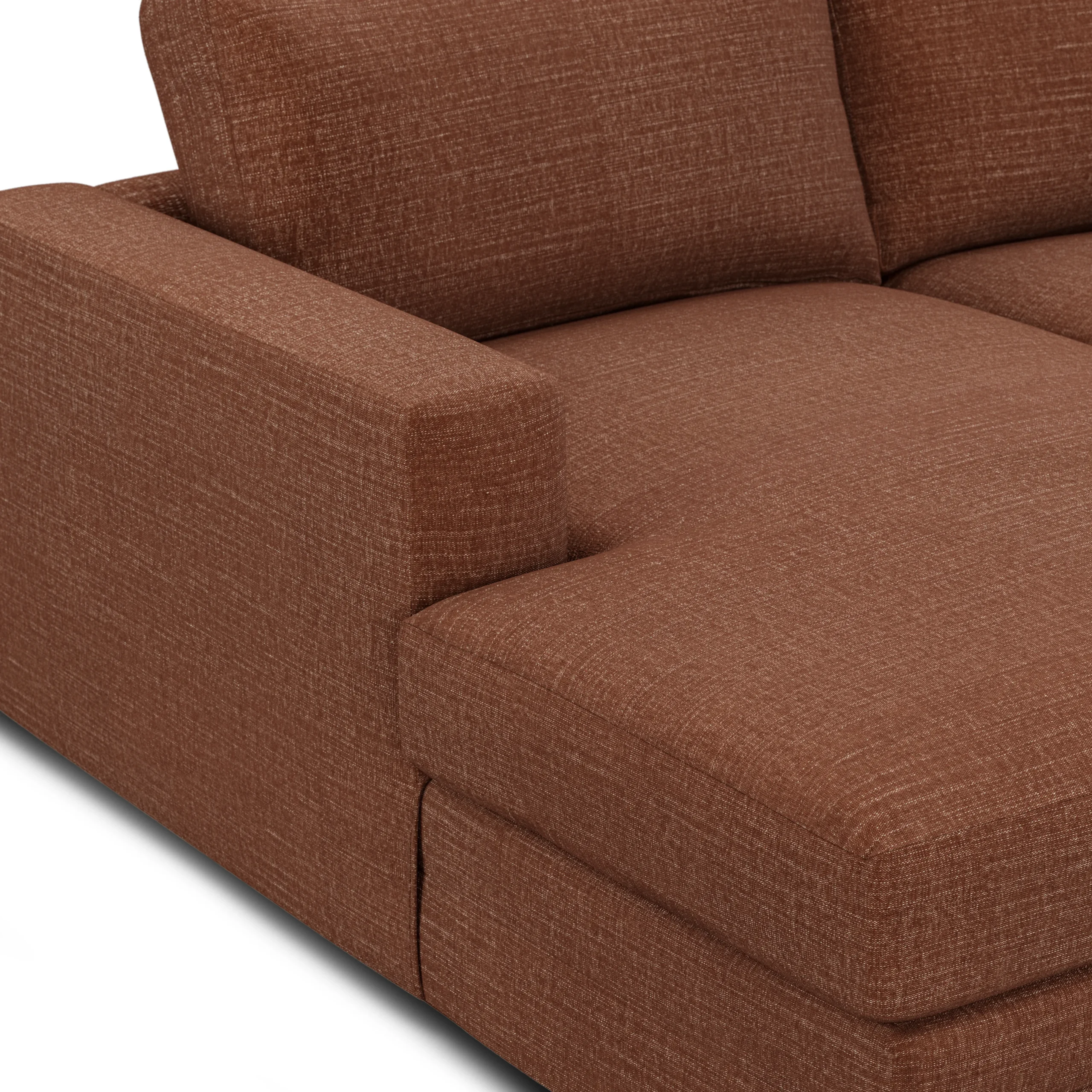 Riley 118.5_ Left Sectional - Napa Rust - Image 8