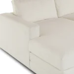 Riley 118.5_ Left Sectional - Napa White