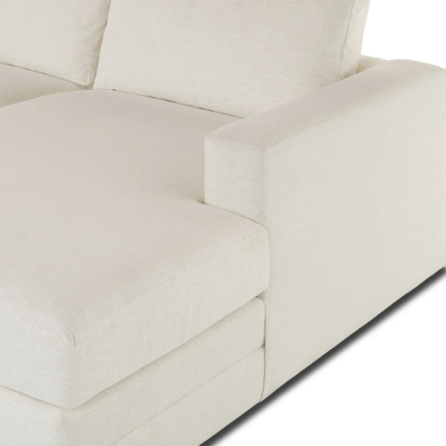 Riley 118.5_ Right Sectional - Napa White - Image 8