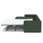 Riley 118_ Left Storage Sleeper Sectional - Green Wool Bouclé