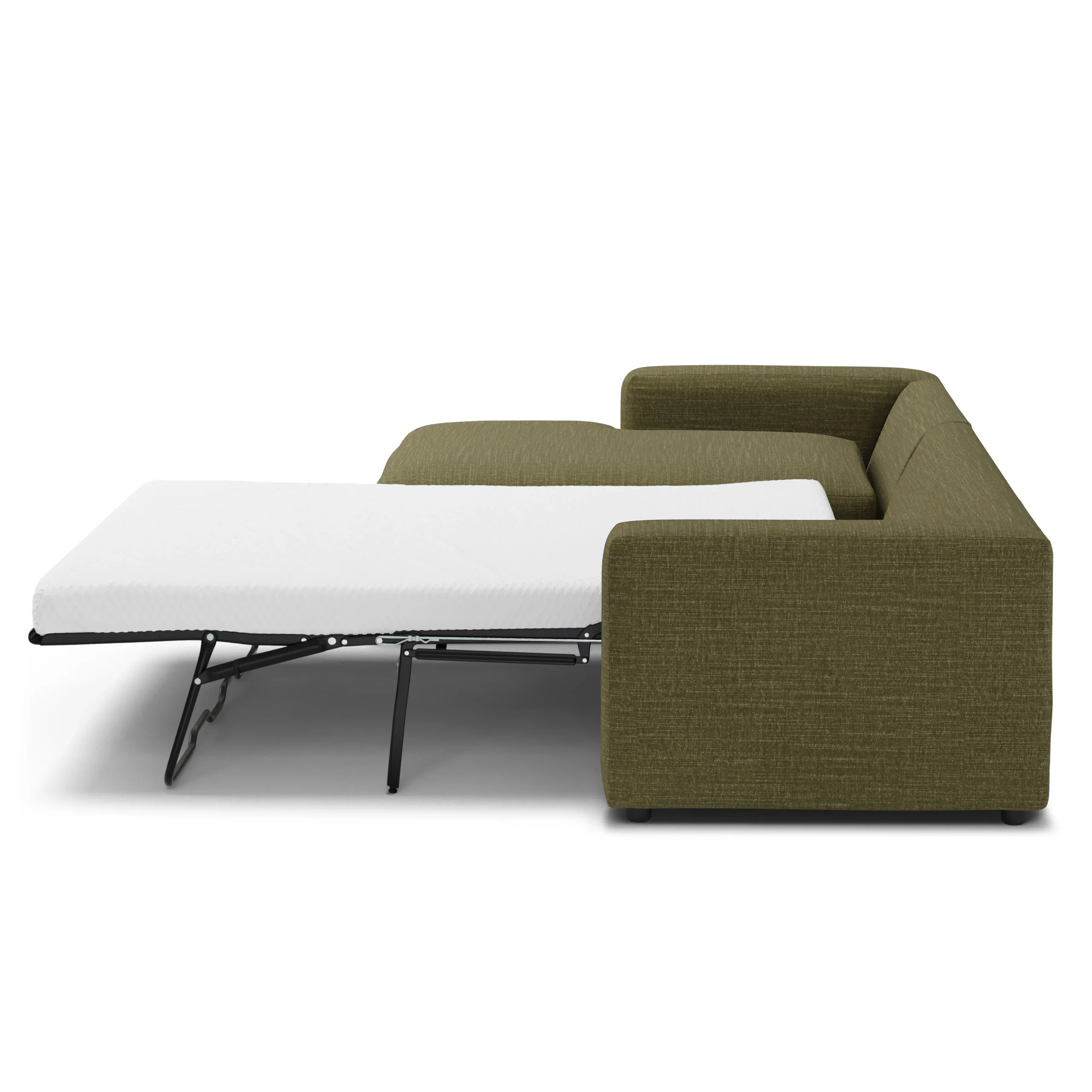 Riley 118_ Left Storage Sleeper Sectional - Napa Moss - Image 8