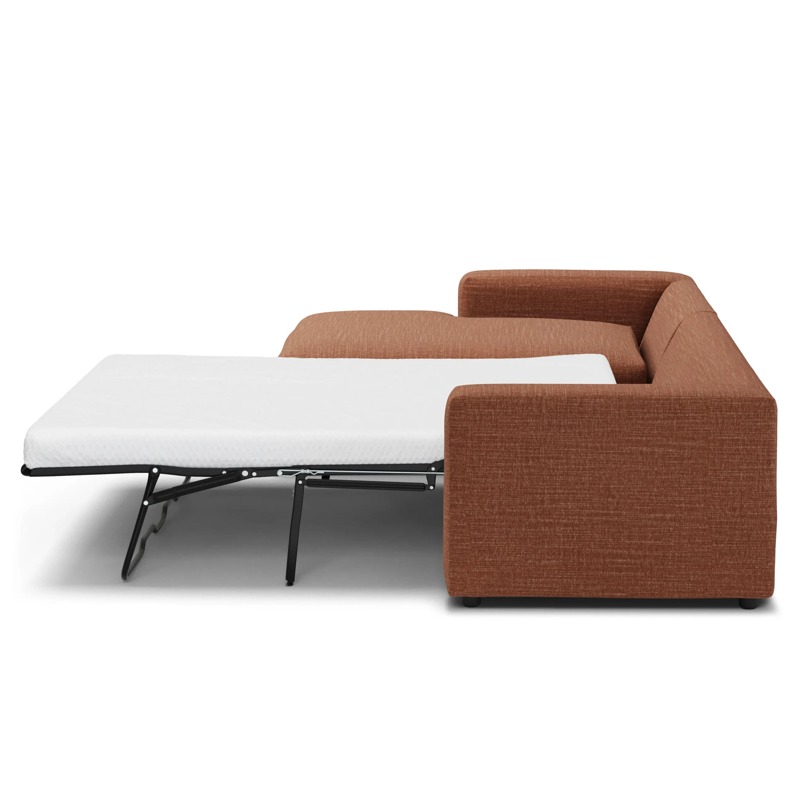 Riley 118_ Left Storage Sleeper Sectional - Napa Rust - Image 8