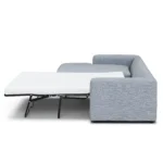 Riley 118_ Left Storage Sleeper Sectional - Silver Light Blue