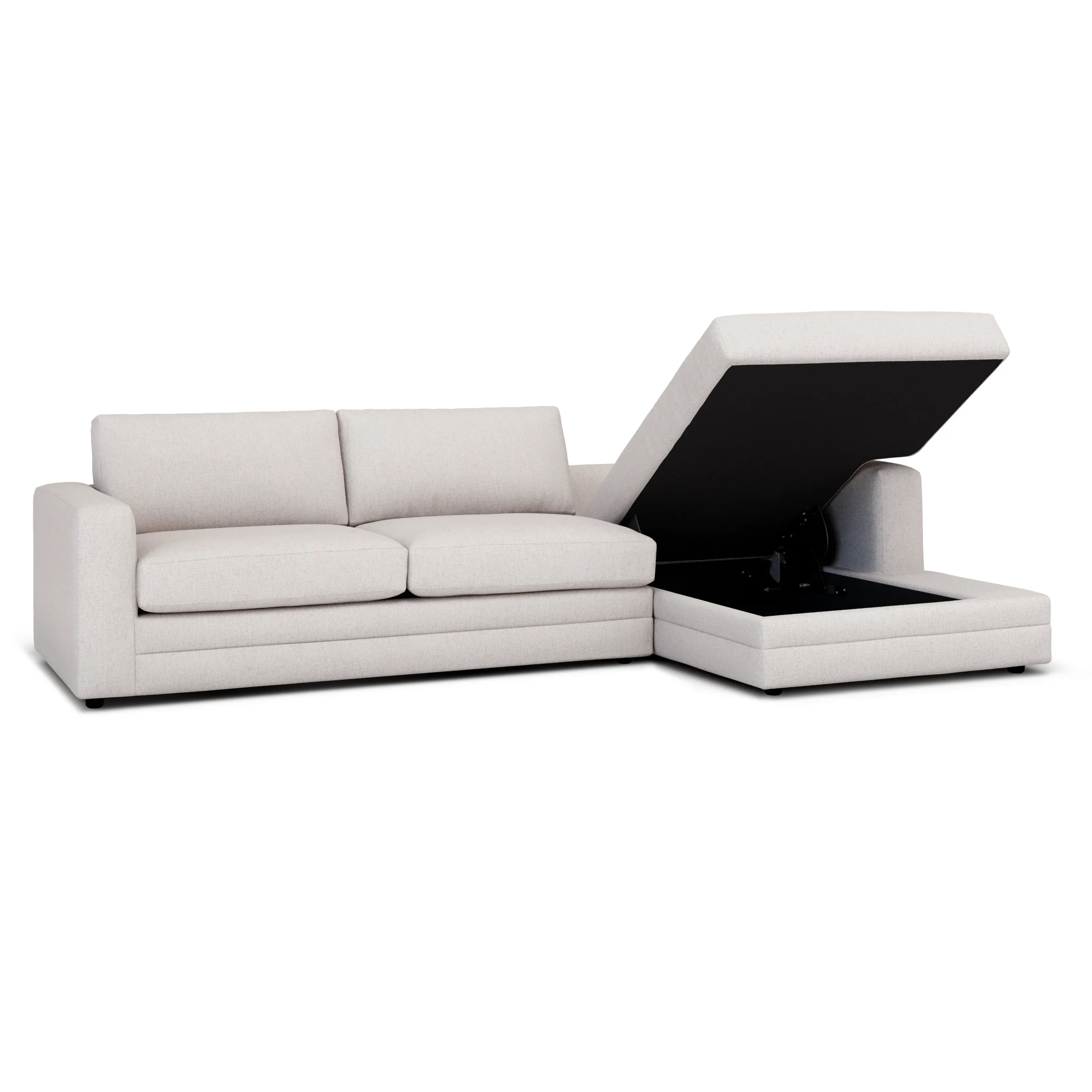 Riley 118_ Right Storage Sleeper Sectional - Napa White - Image 5