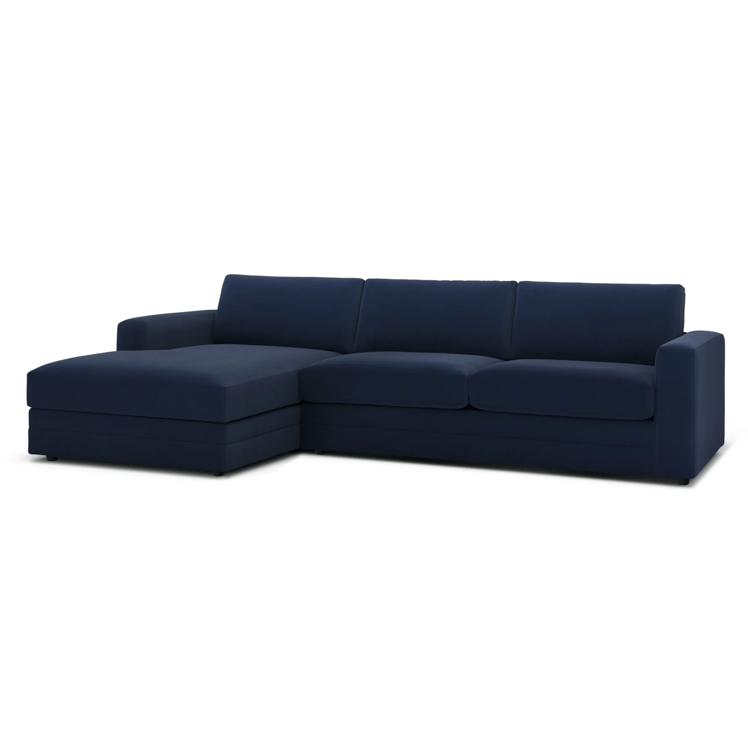 Riley 118_ Velvet Left Storage Sleeper Sectional - Hale Ink - Image 5