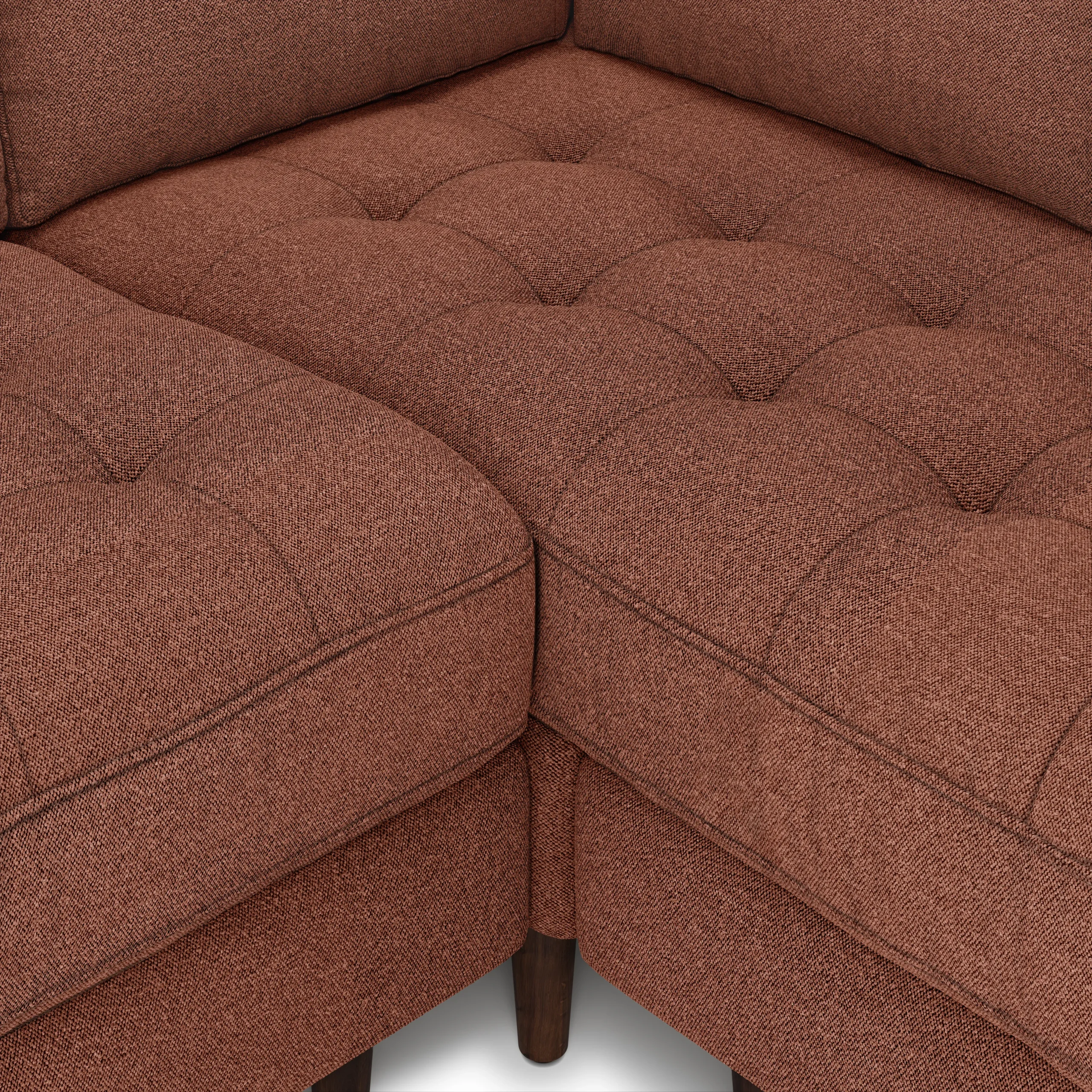 Sven 91_ Tufted Corner Sectional - Ratine Oxide - Image 8