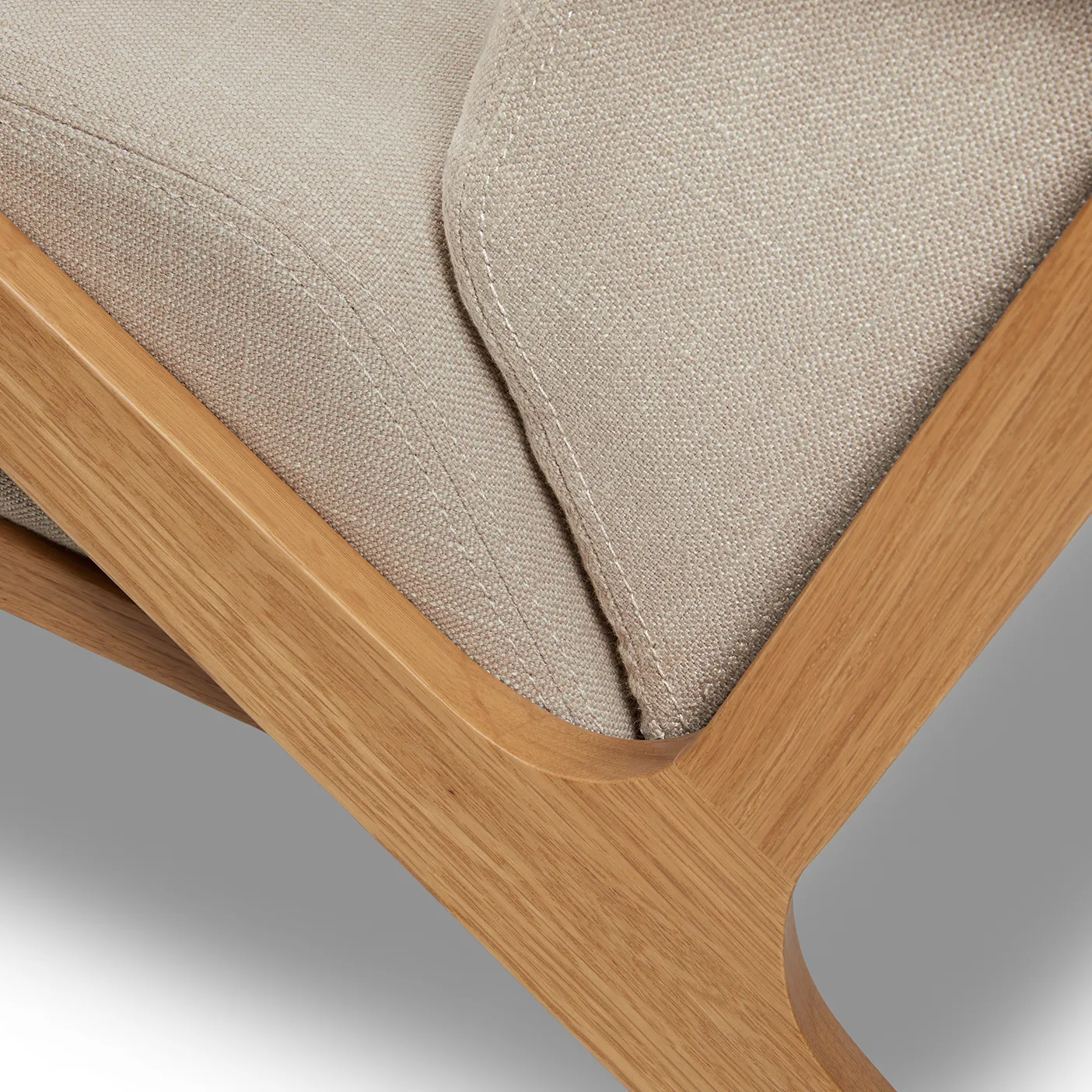 Otio 26_ Lounge Chair - Oak and Welsh Taupe - Image 7