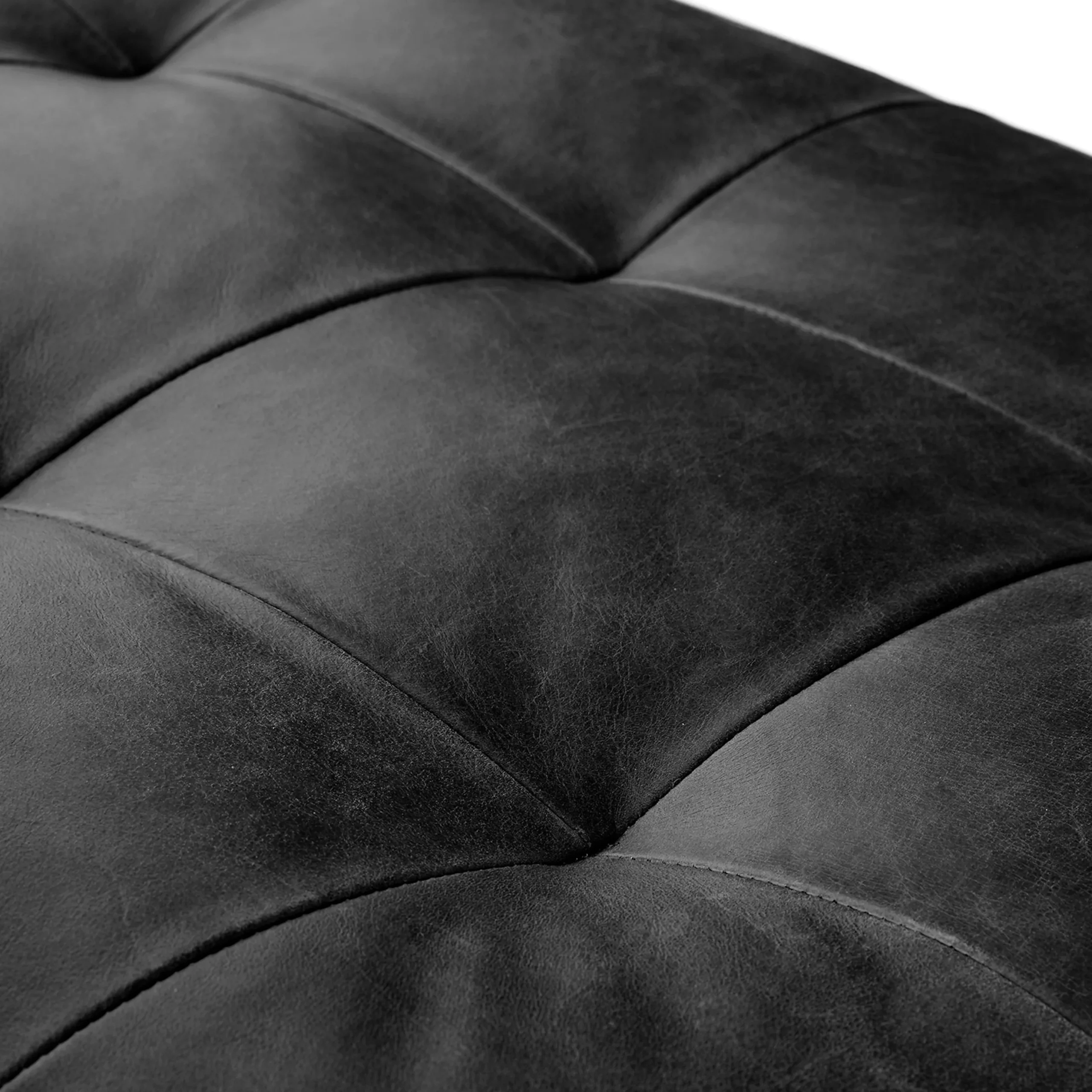 Sven 100_ Tufted Leather Left Sectional - Oxford Black - Image 8