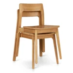 Gusfa Stackable Dining Chair - Oak