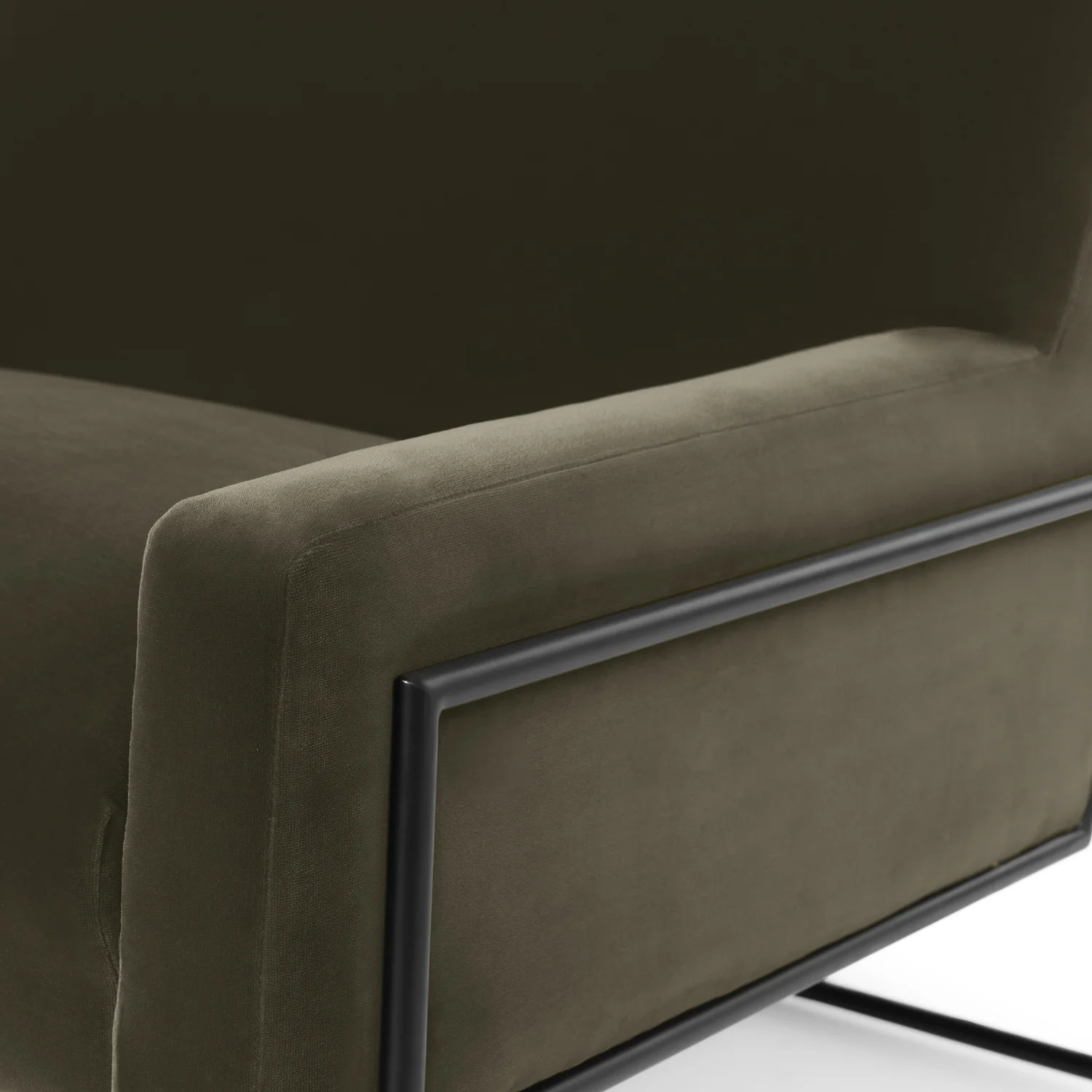 Regis 33_ Velvet Lounge Chair - Juniper Green - Image 3