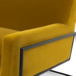 Regis 33_ Velvet Lounge Chair - Yarrow Gold