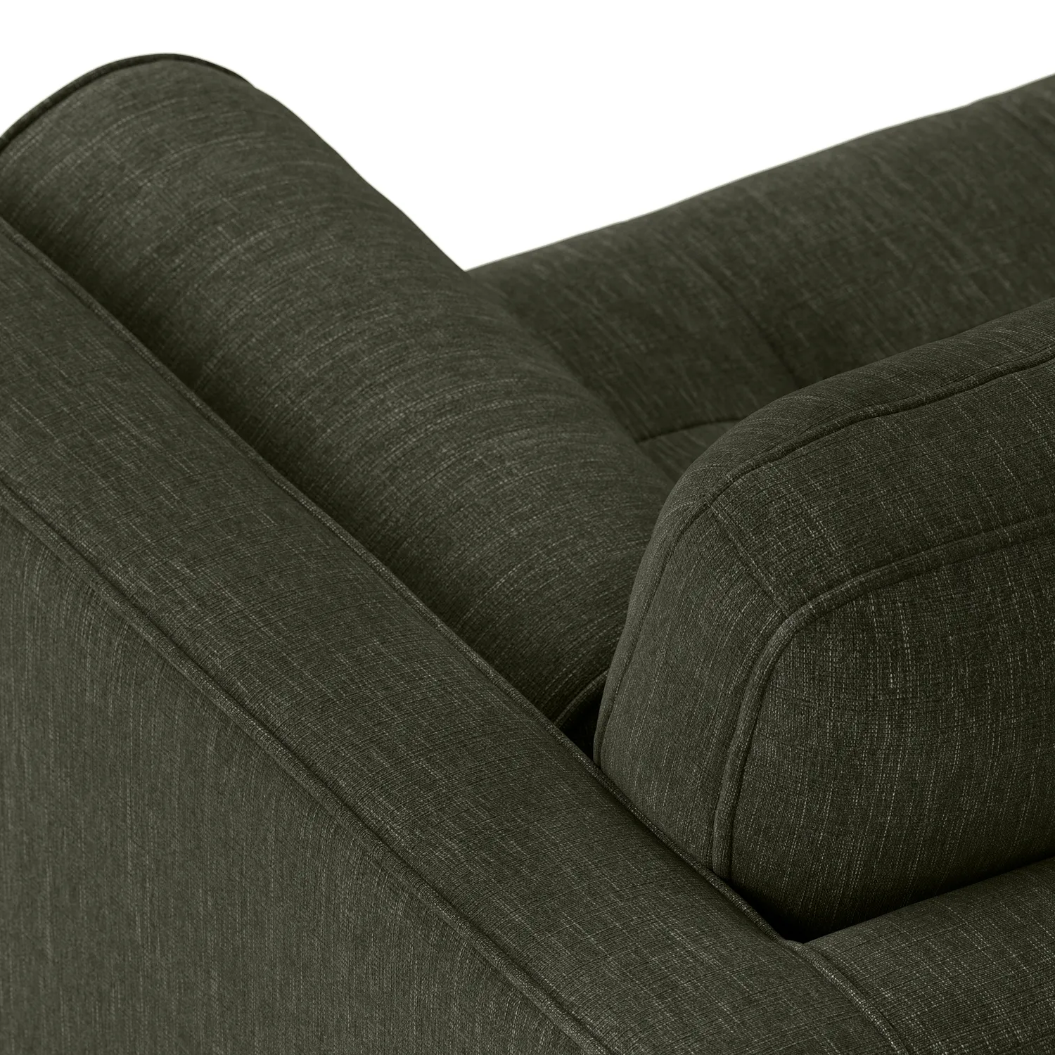 Sven 100_ Tufted Left Sectional - Fir Green - Image 8
