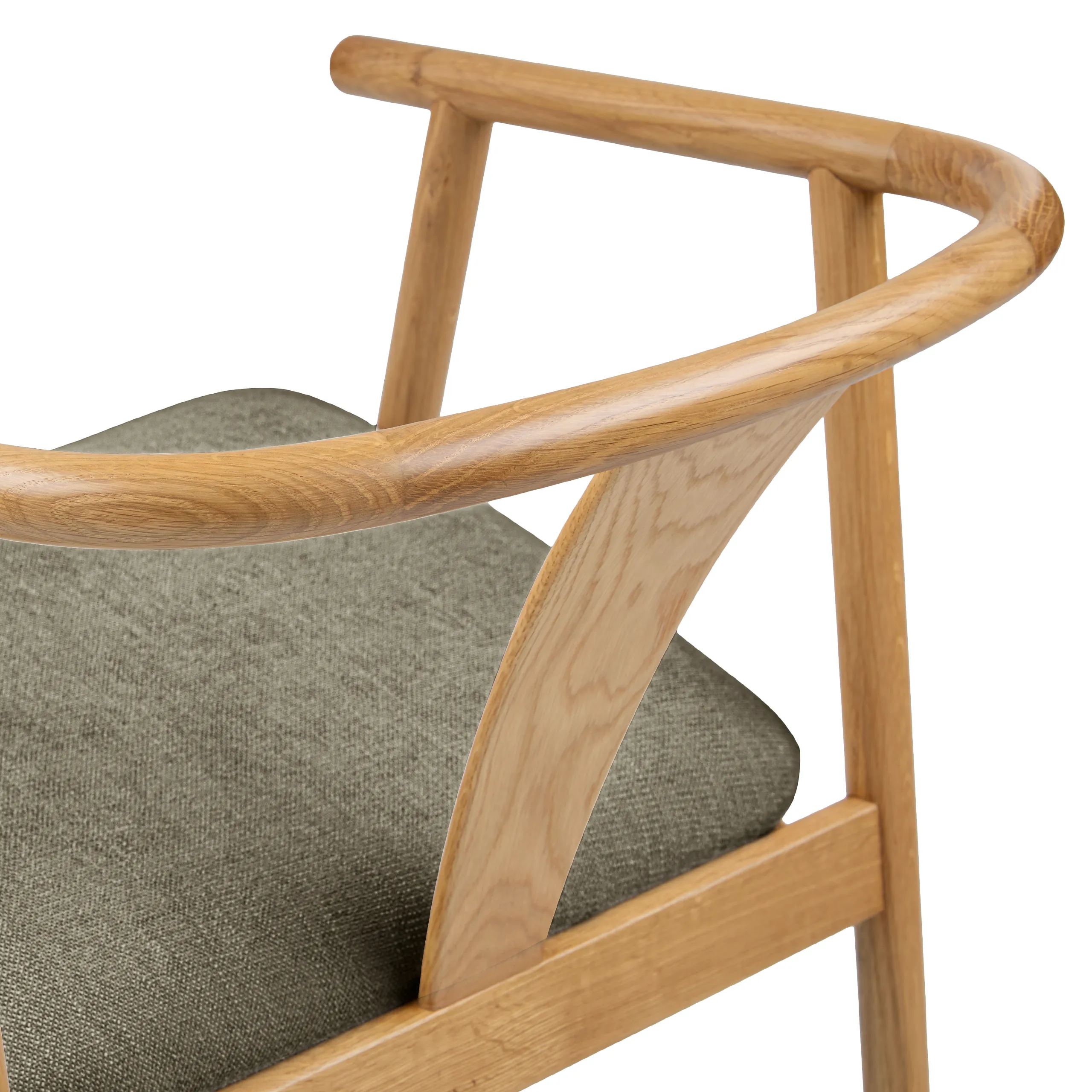 Fonra Dining Chair - Oak and Algonquin Green - Image 9