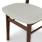 Ecole Dining Chair - Walnut and Welsh Gray