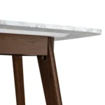 Vena Cafe Table - Walnut and Marble