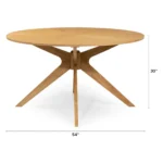 Conan 54_ Round Dining Table - Oak