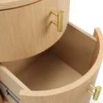 Miila 2-Drawer Nightstand - White Oak