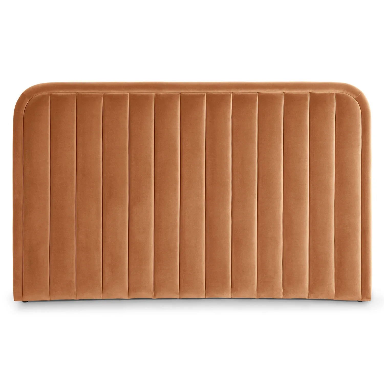 Rolph Queen Velvet Headboard - Plush Pacific Rust - Image 9