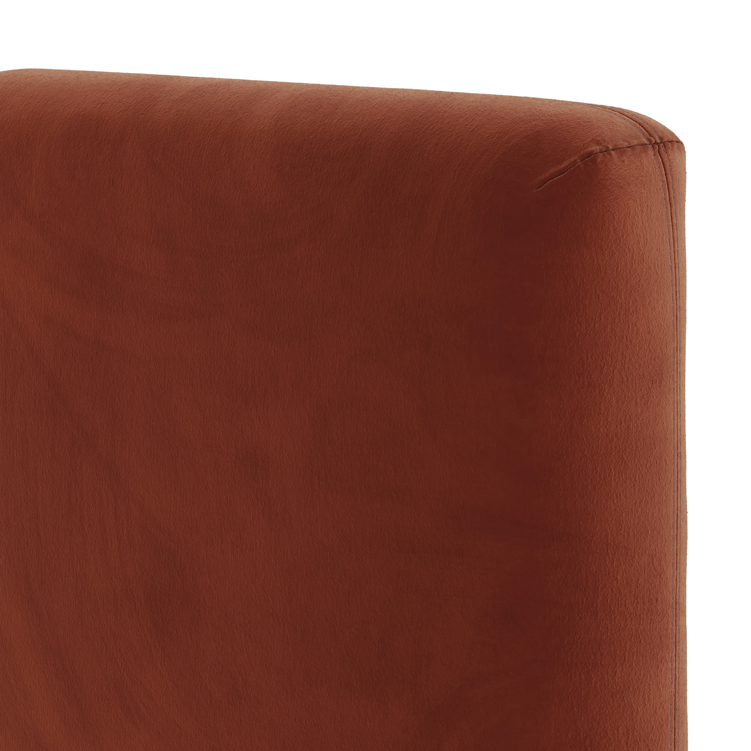 Noel Queen Velvet Headboard - Hale Rust - Image 9