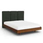 Noel Queen Headboard - Green Wool Bouclé