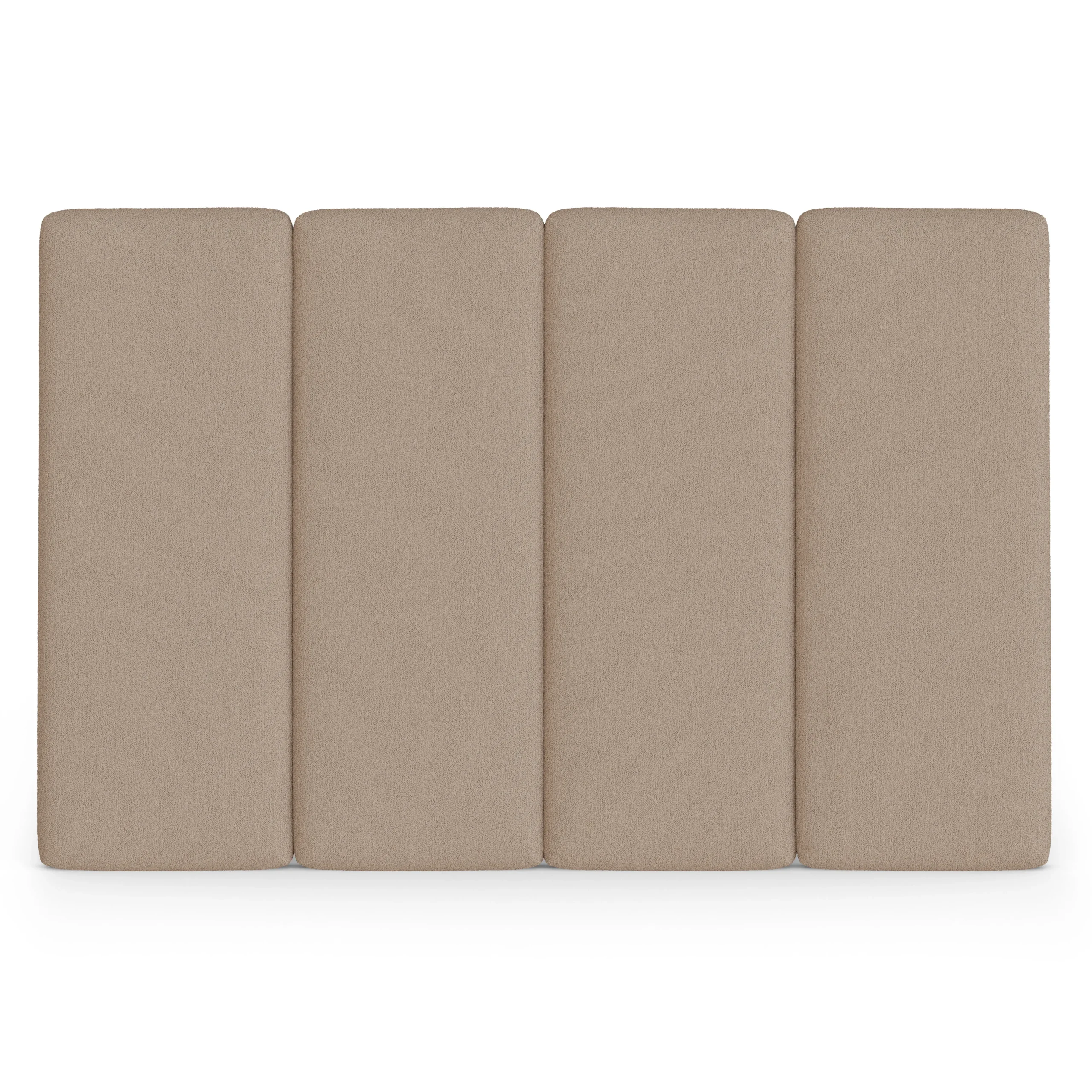 Noel King Tall Headboard - Sandstone Wool Bouclé - Image 9