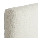 Noel King Headboard - Lunaria White Bouclé