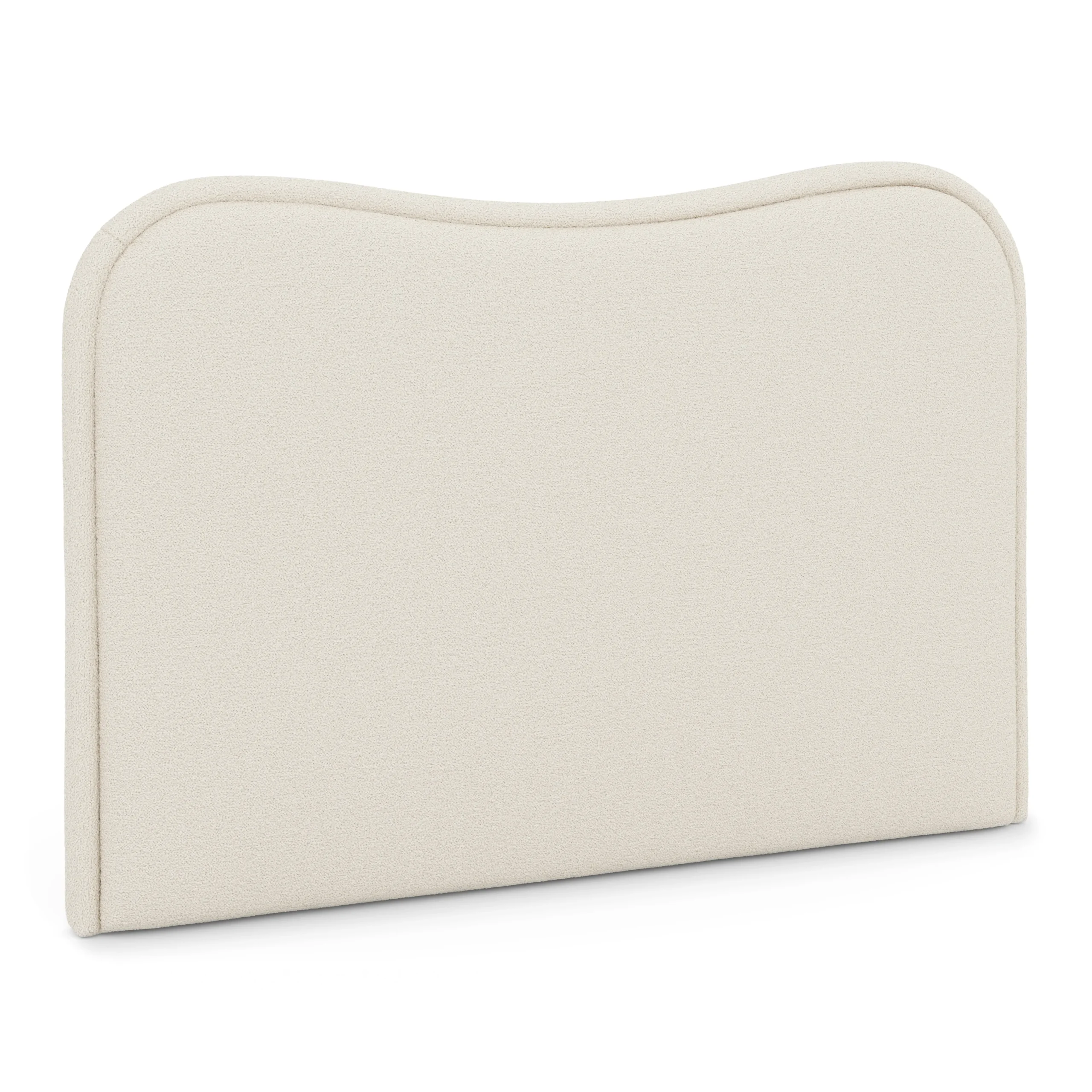 Makoa Queen Headboard - Ivory Wool Bouclé - Image 9