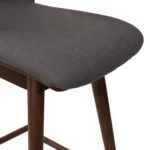 Sede Swivel Counter Stool - Walnut and Miller Gray