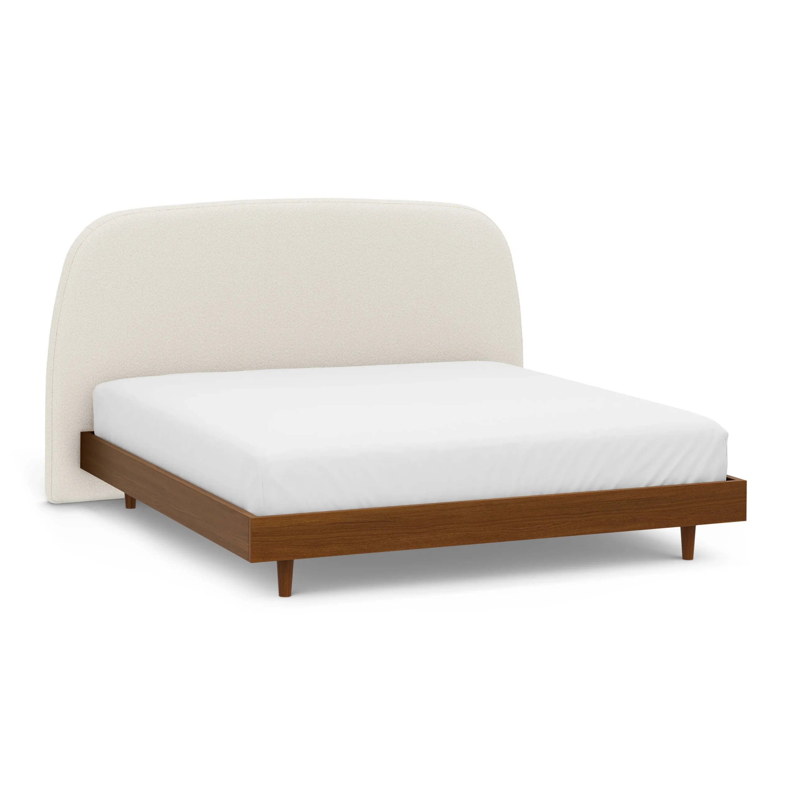 Kaleo King Headboard - Ivory Wool Bouclé - Image 9