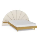 Almelo Full Headboard - Ivory Wool Bouclé