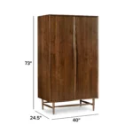 Lenia Armoire - Walnut