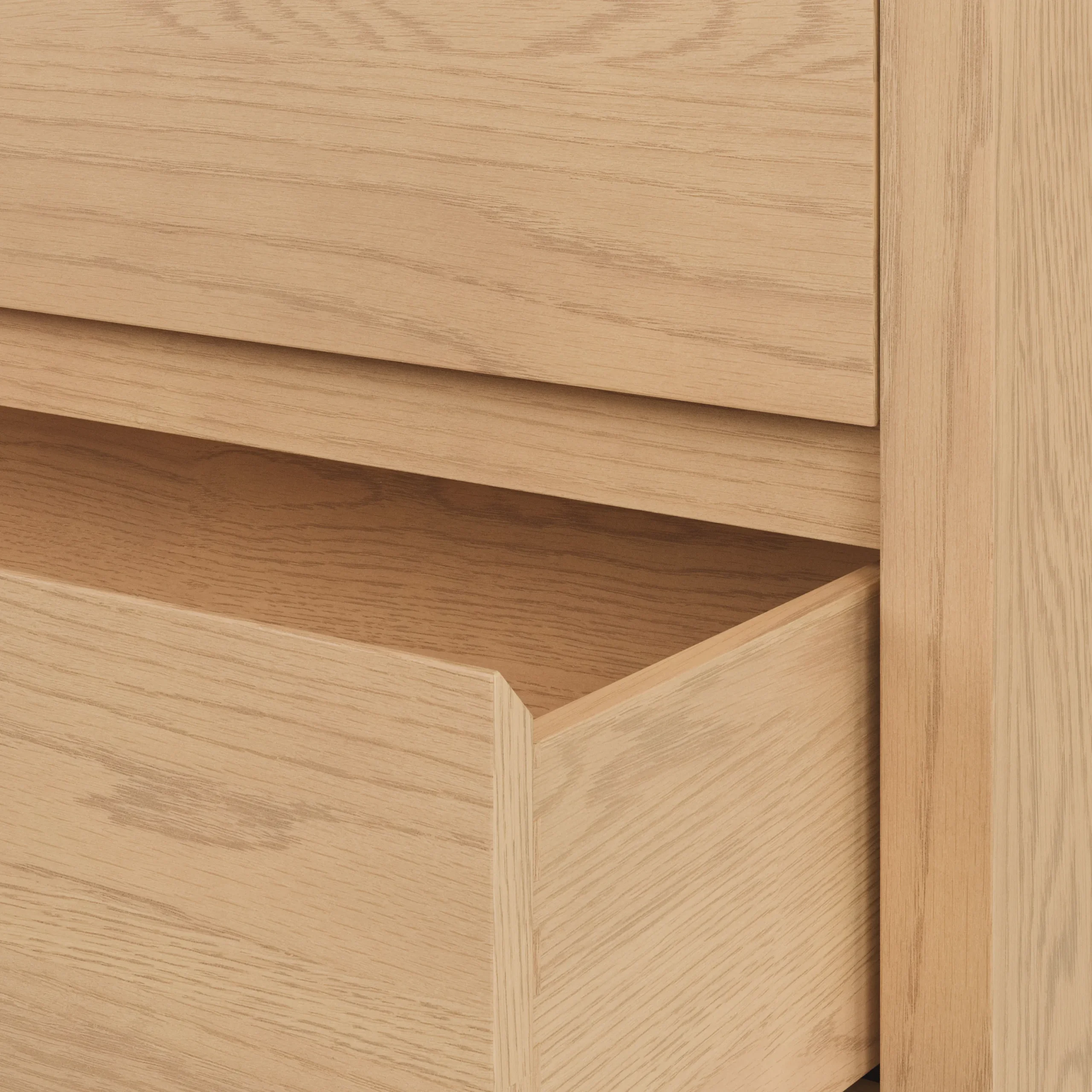 Leif 4-Drawer Chest - White Oak - Image 9