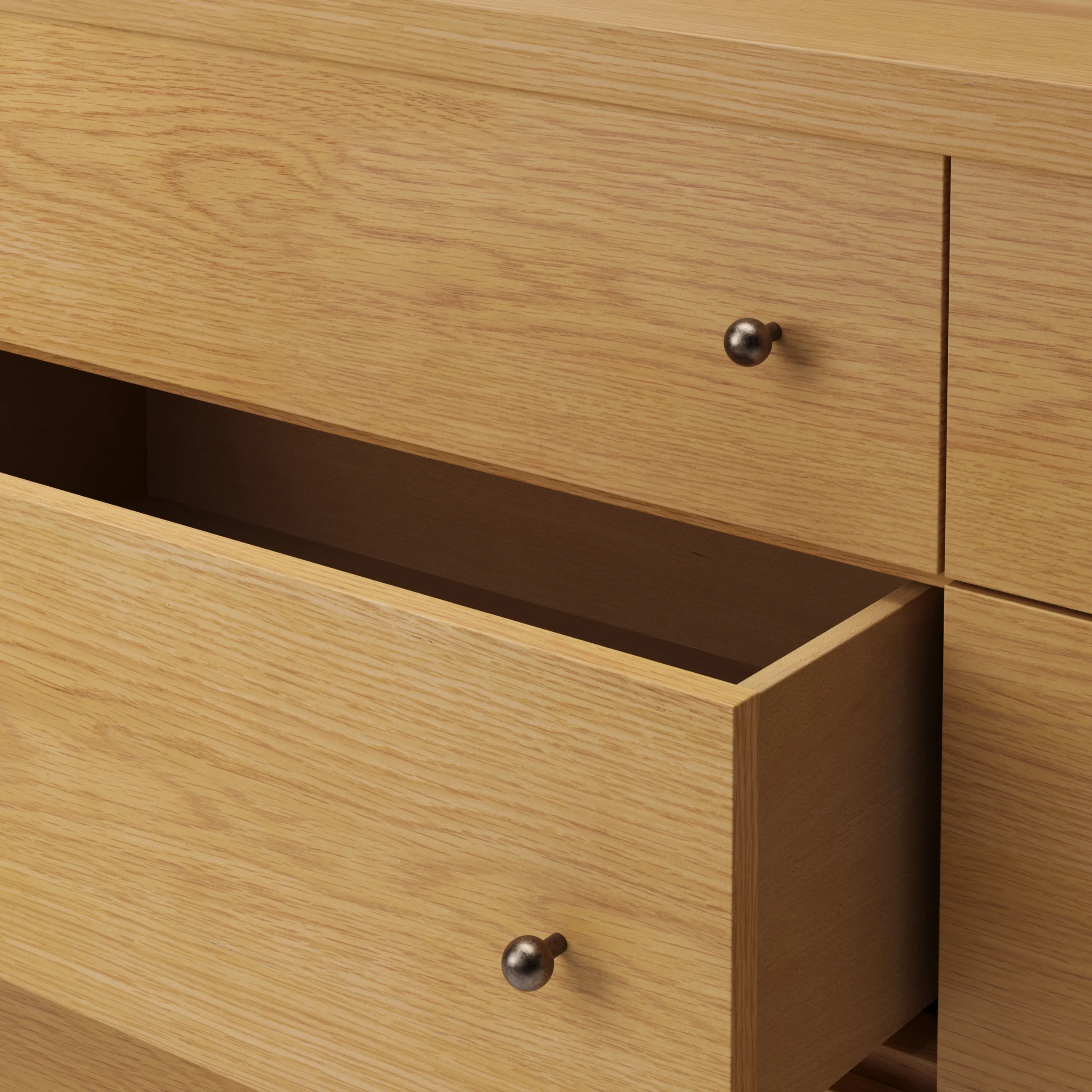 Cassie 9-Drawer Triple Dresser - Natural Oak - Image 9