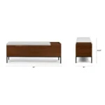 Thari 53_ Bench - Walnut and Everest Gray