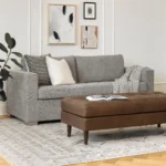 Sven 56_ Tufted Leather Bench - Charme Chocolat