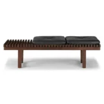 Ripa 59_ Leather Bench - Oxford Black
