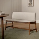 Nosh 51.5_ Bench - Walnut and Chalk Gray