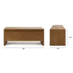Leif 42_ Storage Bench - Smoked Oak