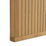 Kouva 47_ Bench and Wall Panel Storage Set - Natural Oak and Santolina Gray