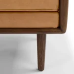 Ansa 54_ Leather Bench - Charme Tan