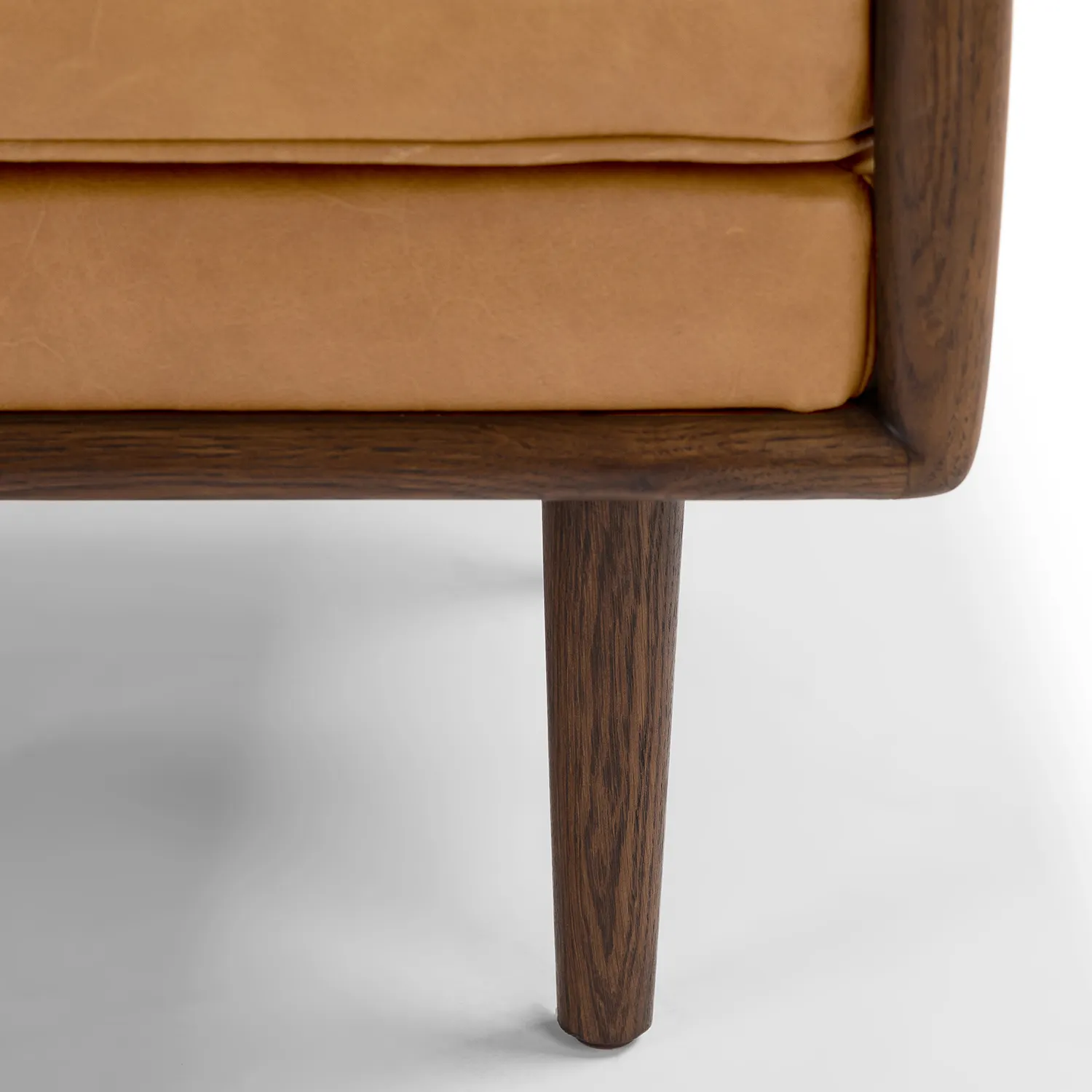 Ansa 54_ Leather Bench - Charme Tan - Image 10