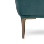 Abisko 45.5_ Velvet Ottoman - Plush Pacific Blue